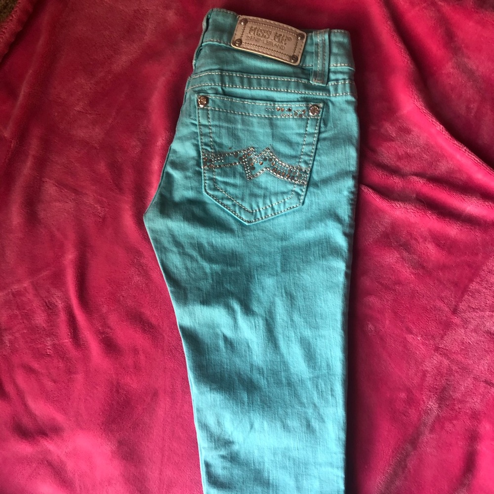 Miss Me cropped cuffed skinny